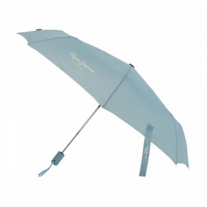 Parapluie automatique PEPE JEANS "Luma" bleu | Parapluie pliant fille femme pastel marque pas cher