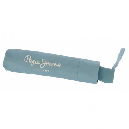 Parapluie automatique PEPE JEANS "Luma" bleu | Parapluie pliant fille femme pastel marque pas cher