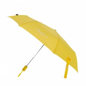 Parapluie automatique PEPE JEANS "Luma" jaune | Parapluie pliant fille femme pastel marque pas cher