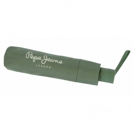 Parapluie automatique PEPE JEANS "Luma" vert | Parapluie pliant fille femme pastel marque pas cher