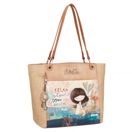 Sac shopping ANEKKE "Mediterranean" | Grand sac à main femme été original pas cher