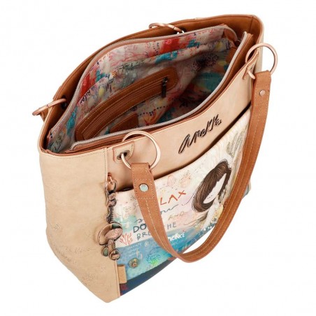 Sac shopping ANEKKE "Mediterranean" | Grand sac à main femme été original pas cher