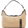 Sac porté épaule toile et cuir HEDGREN "Kiera" L dune | Sac à main femme beige printemps été déstockage Sac porté épaule toile et cuir HEDGREN "Kiera" L dune | Sac à main femme beige printemps été déstockage