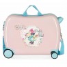 Valise trotteur MINNIE "Florals" rose pastel | Bagage cabine enfant fille original ludique disney Valise trotteur MINNIE "Florals" rose pastel | Bagage cabine enfant fille original ludique disney