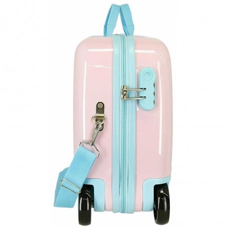Valise trotteur MINNIE "Florals" rose pastel | Bagage cabine enfant fille original ludique disney Valise trotteur MINNIE "Florals" rose pastel | Bagage cabine enfant fille original ludique disney