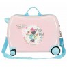 Valise trotteur MINNIE "Florals" rose pastel | Bagage cabine enfant fille original ludique disney Valise trotteur MINNIE "Florals" rose pastel | Bagage cabine enfant fille original ludique disney