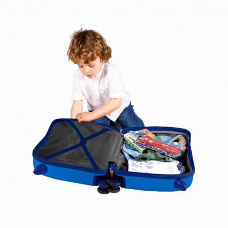 Valise trotteur enfant MICKEY "Circle" bleu | Bagage garçon ludique original Valise trotteur enfant MICKEY "Circle" bleu | Bagage garçon ludique original