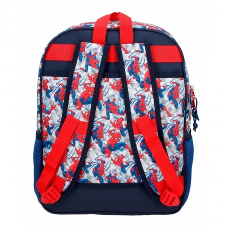 Sac à dos SPIDERMAN "Hero" 38cm bleu | Sac à dos scolaire garçon super-héros marvel