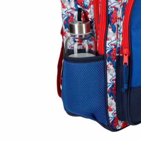 Sac à dos SPIDERMAN "Hero" 38cm bleu | Sac à dos scolaire garçon super-héros marvel