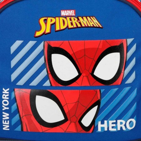 Sac à dos SPIDERMAN "Hero" 38cm bleu | Sac à dos scolaire garçon super-héros marvel