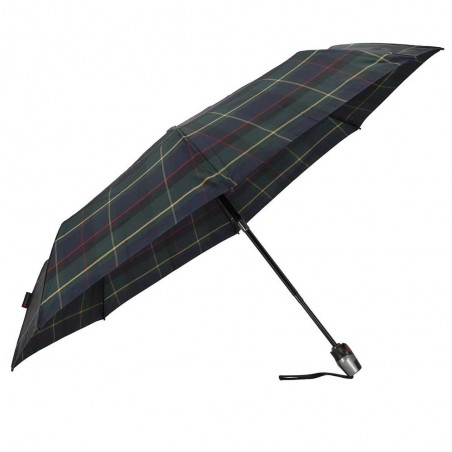 Parapluie pliant KNIRPS "T200 Medium Duomatic" check hunter | Parapluie de poche tartan classique garantie 5 ans