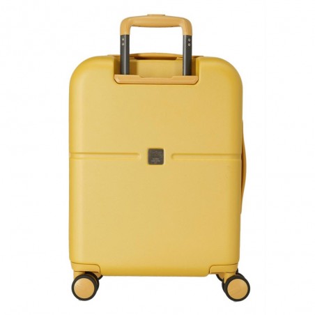 Valise cabine 55cm PEPE JEANS "Chest" jaune ocre | Bagage avion enfant ado marque tendance