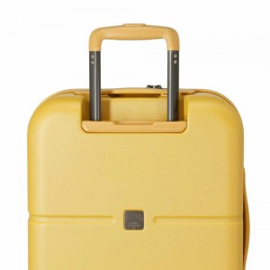 Valise cabine 55cm PEPE JEANS "Chest" jaune ocre | Bagage avion enfant ado marque tendance