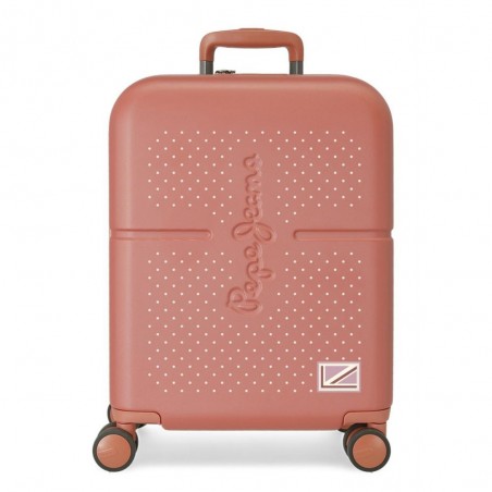 Valise cabine 55cm PEPE JEANS "Laila" terracotta | Bagage avion ado fille original tendance Valise cabine 55cm PEPE JEANS "Laila" terracotta | Bagage avion ado fille original tendance