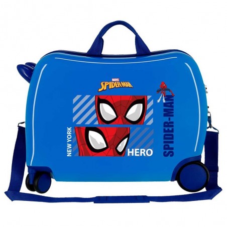 Valise trotteur enfant SPIDERMAN "Hero" bleu | Bagage garçon super-héros Marvel original Valise trotteur enfant SPIDERMAN "Hero" bleu | Bagage garçon super-héros Marvel original