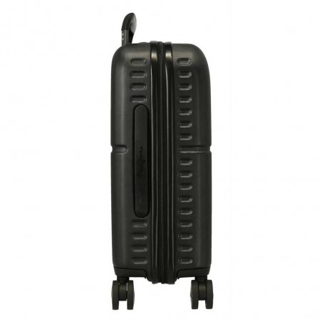 Valise cabine 55cm PEPE JEANS "Highlight" noir | Bagage avion petit format marque tendance mode Valise cabine 55cm PEPE JEANS "Highlight" noir | Bagage avion petit format marque tendance mode