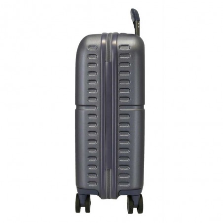 Valise cabine 55cm PEPE JEANS "Highlight" bleu marine | Bagage avion petit format marque tendance mode