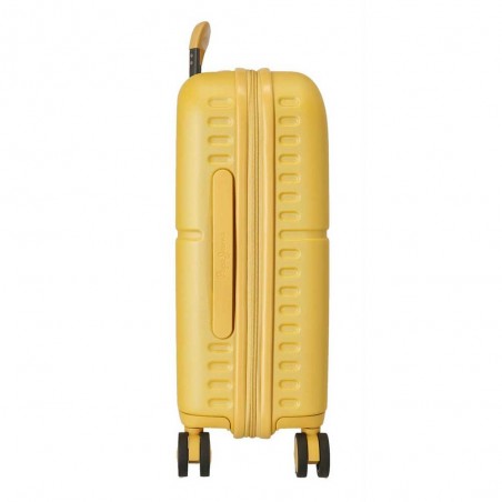 Valise cabine 55cm PEPE JEANS "Highlight" ocre jaune | Bagage avion petit format marque tendance mode Valise cabine 55cm PEPE JEANS "Highlight" ocre jaune | Bagage avion petit format marque tendance mode