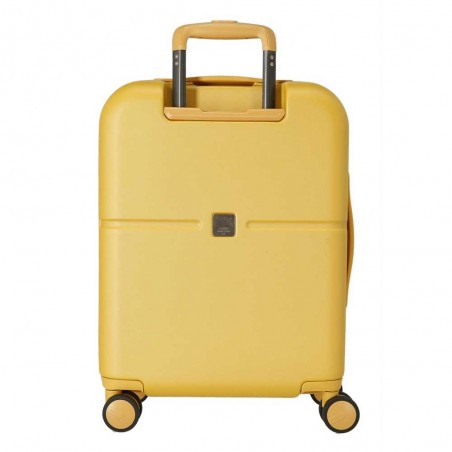 Valise cabine 55cm PEPE JEANS "Highlight" ocre jaune | Bagage avion petit format marque tendance mode