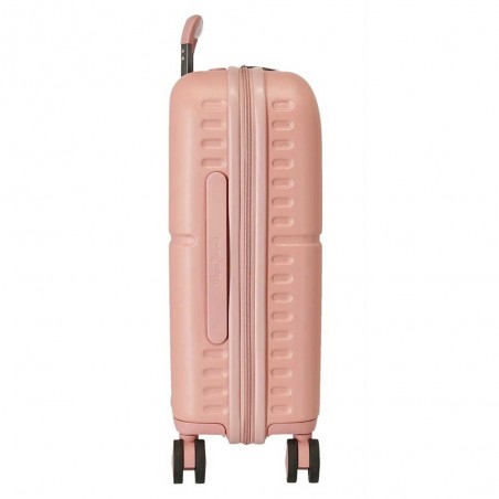 Valise cabine 55cm PEPE JEANS "Highlight" rose pastel | Bagage avion petit format marque tendance mode Valise cabine 55cm PEPE JEANS "Highlight" rose pastel | Bagage avion petit format marque tendance mode