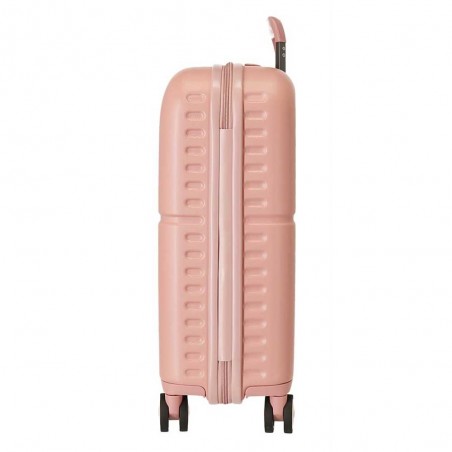 Valise cabine 55cm PEPE JEANS "Highlight" rose pastel | Bagage avion petit format marque tendance mode Valise cabine 55cm PEPE JEANS "Highlight" rose pastel | Bagage avion petit format marque tendance mode