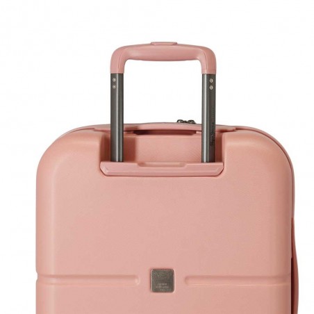 Valise cabine 55cm PEPE JEANS "Highlight" rose pastel | Bagage avion petit format marque tendance mode Valise cabine 55cm PEPE JEANS "Highlight" rose pastel | Bagage avion petit format marque tendance mode