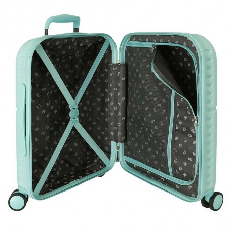 Valise cabine 55cm PEPE JEANS "Highlight" vert menthe | Bagage avion petit format marque tendance mode