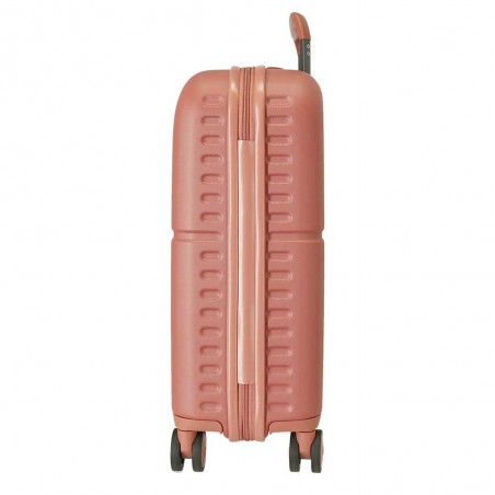 Valise cabine 55cm PEPE JEANS "Highlight" terracotta | Bagage avion petit format marque tendance mode