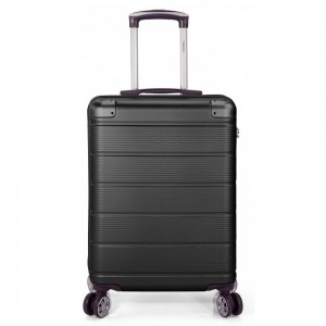 Valise cabine 55cm BENZI "Strong" noir | Bagage angles renforcés pas cher