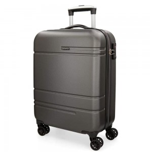 Valise cabine 55cm MOVOM "Galaxy" gris anthracite | Bagage petite taille avion low cost pas cher