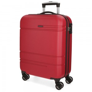 Valise cabine 55cm MOVOM "Galaxy" rouge | Bagage petite taille avion low cost pas cher