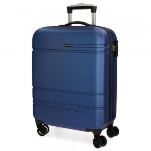 Valise cabine 55cm MOVOM "Galaxy" bleu | Bagage petite taille avion low cost pas cher
