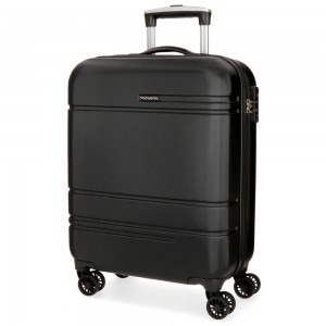 Valise cabine 55cm MOVOM "Galaxy" noir | Bagage petite taille avion low cost pas cher