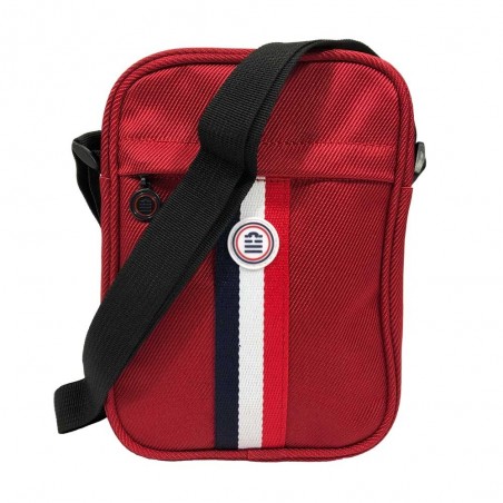 Sacoche bandoulière SERGE BLANCO "Bleu Blanc Rouge" rouge | Pochette homme marque sport rugby