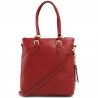 Sac à main en cuir HEDGREN "Laila" rouge | Sac porté épaule qualité luxe pas cher Sac à main en cuir HEDGREN "Laila" rouge | Sac porté épaule qualité luxe pas cher