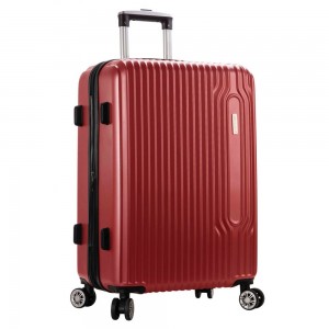 Valise extensible 66cm SNOWBALL "Carbon Robust" rouge | Bagage taille moyenne séjour 1 semaine extenseur solide pas cher