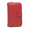 Portefeuille compagnon en cuir KATANA rouge | Grand portemonnaie porte-cartes femme cuir véritable pas cher Portefeuille compagnon en cuir KATANA rouge | Grand portemonnaie porte-cartes femme cuir véritable pas cher