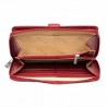 Portefeuille compagnon en cuir KATANA rouge | Grand portemonnaie porte-cartes femme cuir véritable pas cher Portefeuille compagnon en cuir KATANA rouge | Grand portemonnaie porte-cartes femme cuir véritable pas cher
