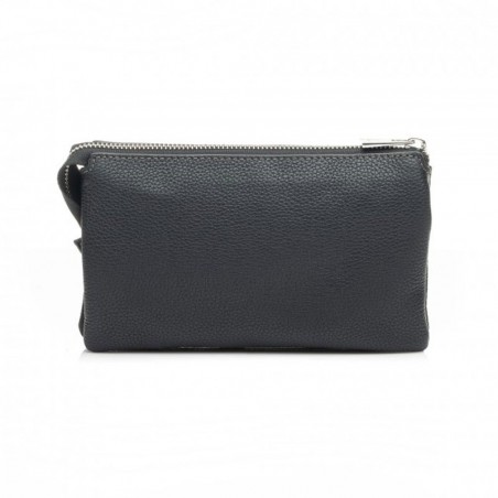 Pochette multifonctions femme en cuir KATANA noir | Mini sac bandoulière minaudière convertible soirée cérémonie