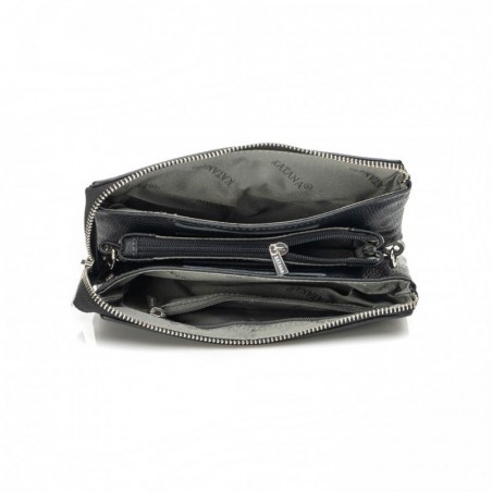 Pochette cuir noir femme hotsell
