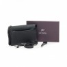 Pochette multifonctions femme en cuir KATANA noir | Mini sac bandoulière minaudière convertible soirée cérémonie Pochette multifonctions femme en cuir KATANA noir | Mini sac bandoulière minaudière convertible soirée cérémonie