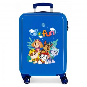 Valise cabine PAT PATROUILLE "So Fun" bleu | Bagage enfant fille garçon chien