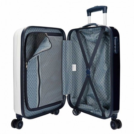Valise cabine MARVEL Avengers "Power" blanc bleu marine | Bagage enfant ado adulte super héros Hulk Iron man Valise cabine MARVEL Avengers "Power" blanc bleu marine | Bagage enfant ado adulte super héros Hulk Iron man