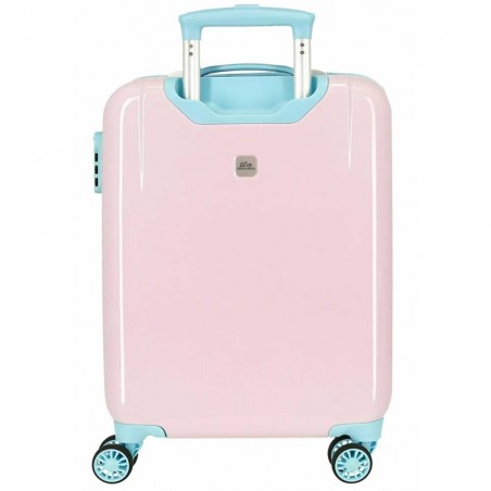 Valise cabine 55cm DISNEY Minnie "Florals" rose pastel | Bagage enfant fille qualité avion