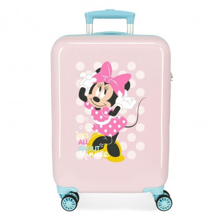 Valise cabine 55cm DISNEY Minnie "Play all day" rose pastel | Bagage enfant fille qualité avion Valise cabine 55cm DISNEY Minnie "Play all day" rose pastel | Bagage enfant fille qualité avion