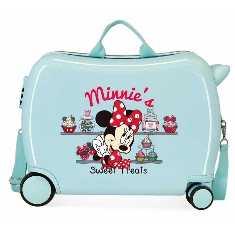 Valise trotteur MINNIE Sweet Treats turquoise