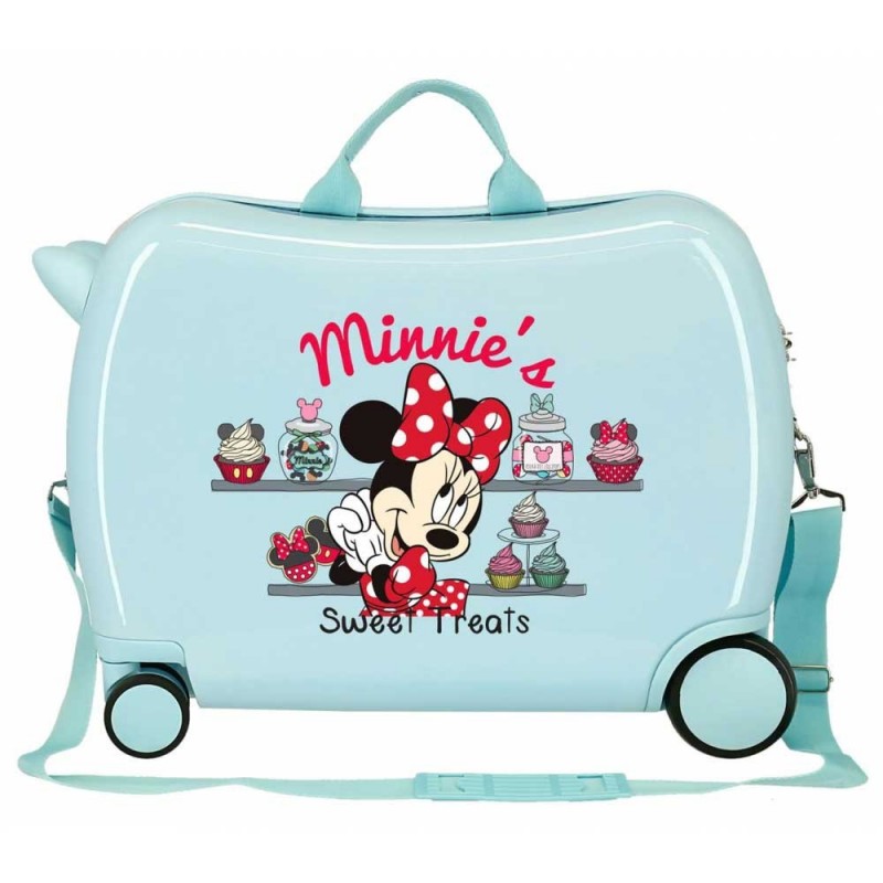 Valise trotteur MINNIE Sweet Treats turquoise