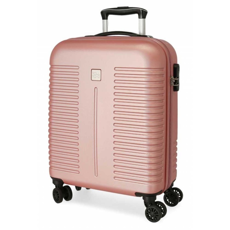 Valise cabine 55cm ROLL ROAD India rose nude