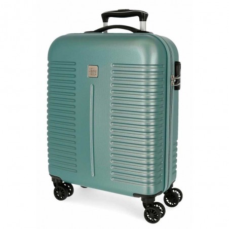 Valise cabine ROLL ROAD "India" turquoise | Bagage 4 roues format avion femme pas cher