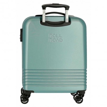 Valise cabine ROLL ROAD "India" turquoise | Bagage 4 roues format avion femme pas cher
